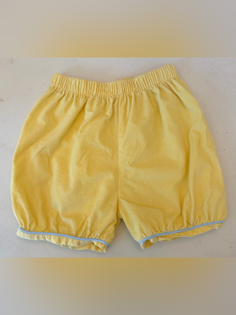 Little English Yellow Corduroy Shorts